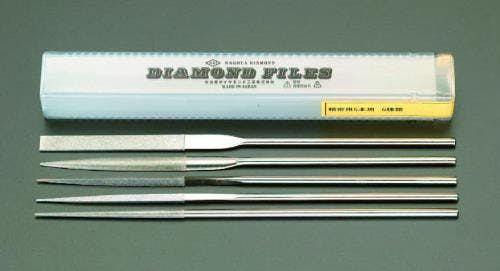 ダイヤモンドヤスリ(精密・5種・5本組) 200mm/#150 EA826NA-5 4518340087170【別送品】