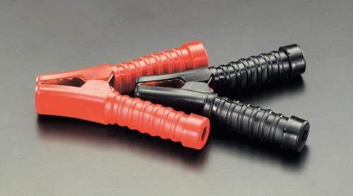 大自工業(Meltec) ブースタークリップ(赤・黒) 100A EA812JY-23 4518340163713【別送品】