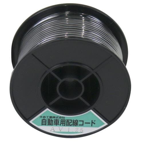 大自工業(Meltec) 自動車用コード 1.25平方ミリメートルx30m [黒] EA812JY-57 4518340163843【別送品】