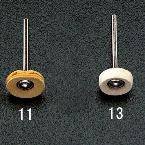 ナカニシ 軸付革バフ(3mm軸) 23x8mm EA819EB-11 4518340190818【別送品】