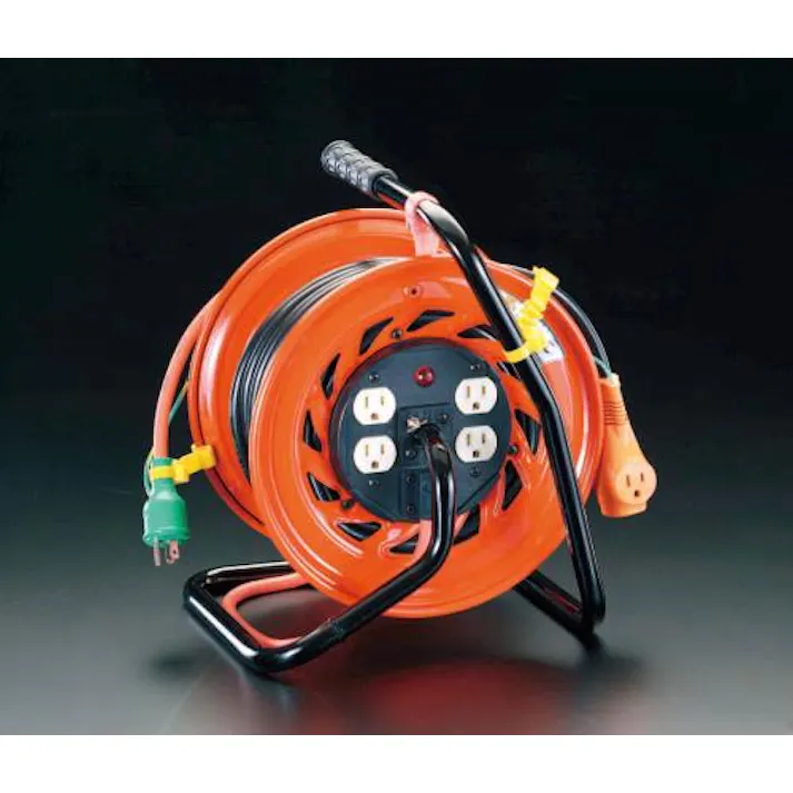 日動工業 コンセント固定リール(元置型アース付) AC125V/15A/30m EA815DA-12 4518340433205【別送品】