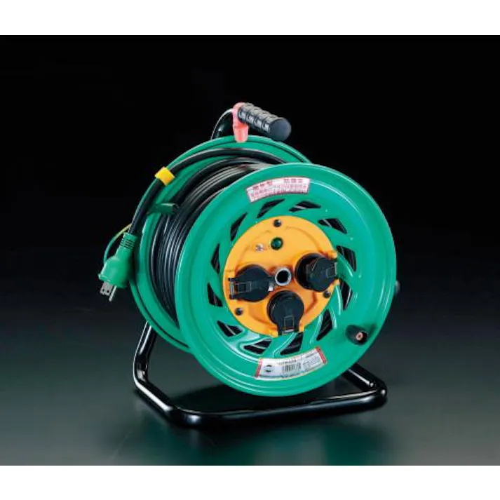 日動工業 コードリール(アース付/防雨型) AC100V/15A/30m EA815DL-1 4518340433496【別送品】