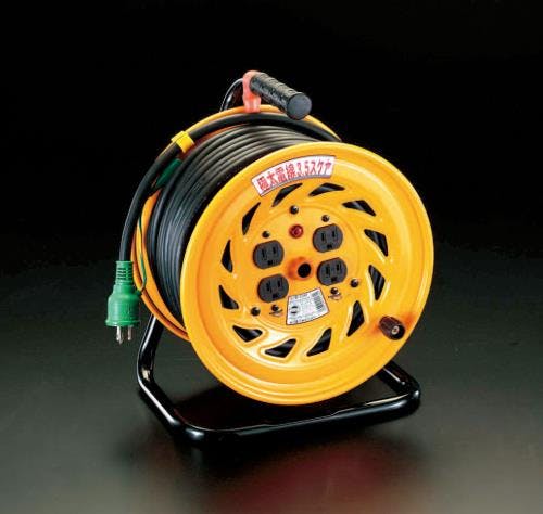 日動工業 コードリール(極太/アース付) AC125V/15A/30m EA815DT-1 4518340433519【別送品】