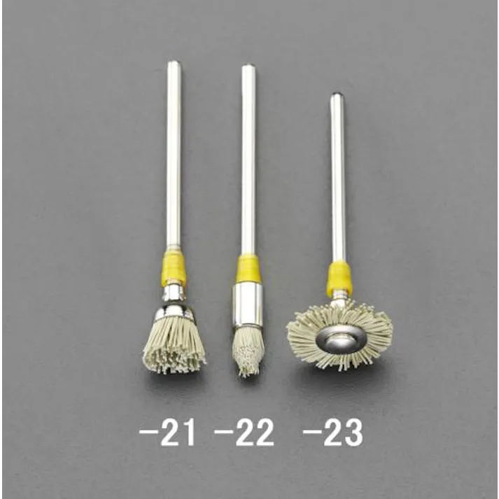 ESCO 7 x5mm ダイヤモンド砥粒付ポリエステルブラシ(3mm軸) EA819DD-21 4518340535268(CDC)【別送品】