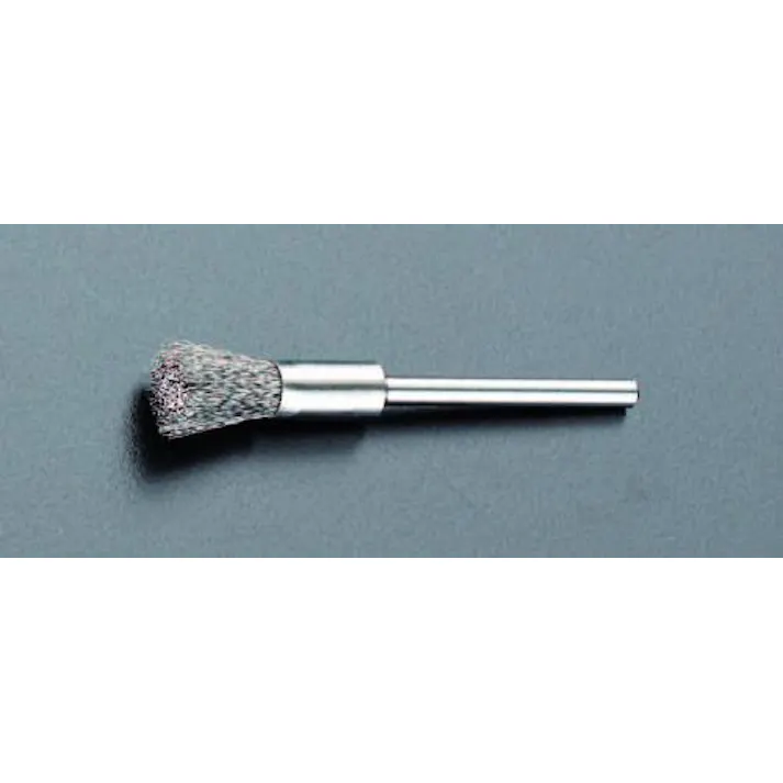 ESCO 4.8mm/3.2mm軸 エンド型軸付ブラシ(ステンレス製) EA819AH-35 4518340576742(CDC)【別送品】