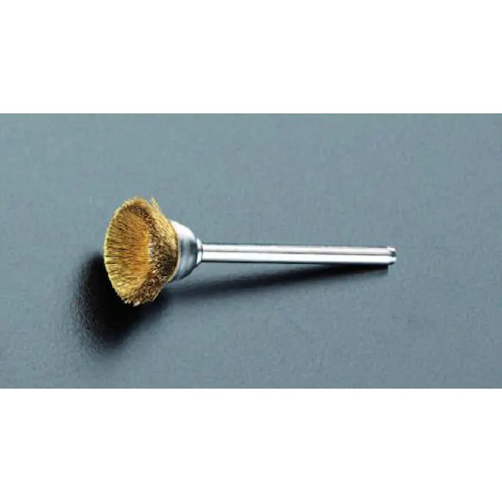 ESCO 16mm/3.2mm軸 カップ型軸付ブラシ(真鍮製) EA819AL-26 4518340577459(CDC)【別送品】