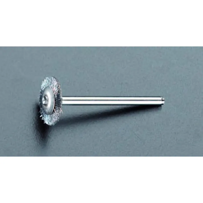 ESCO 16mm/3.2mm軸 軸付ブラシ(平型・スチール製) EA819AK-5 4518340577503(CDC)【別送品】