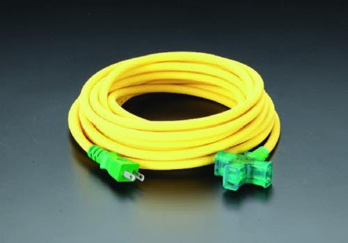 日動工業 延長コード(極太) AC125V/15A/10m EA815G-1 4518340614185【別送品】
