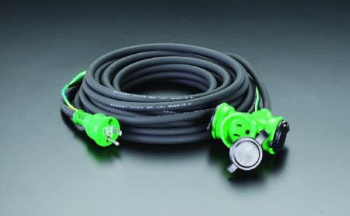 日動工業 延長コード(防雨型/アース付) AC125V/15A/20m EA815GA-32 4518340614390【別送品】