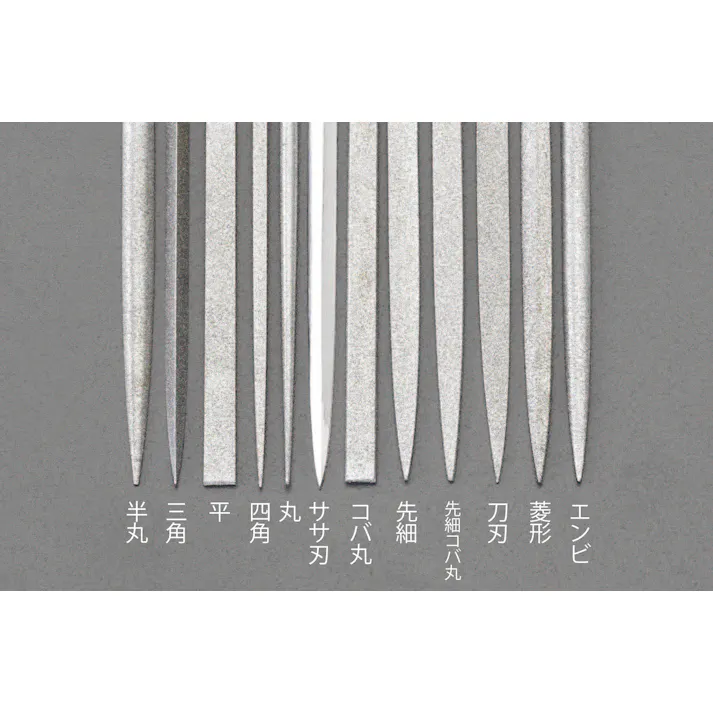 ダイヤモンドニードル鑢(三角) 140mm/#140 EA826VJ-62 4518340674196【別送品】