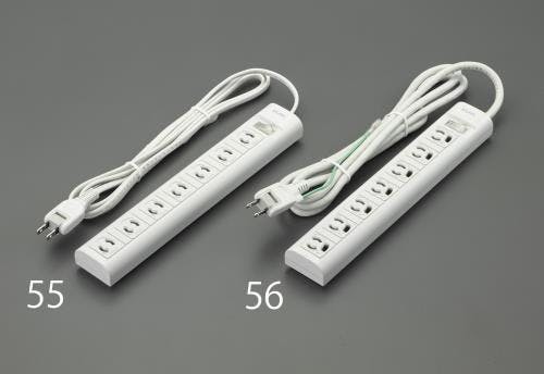 朝日電器(ELPA) タップ(7口・アース抜け止・マグネット) AC125V/15Ax2m EA815GL-56 4518340688520【別送品】