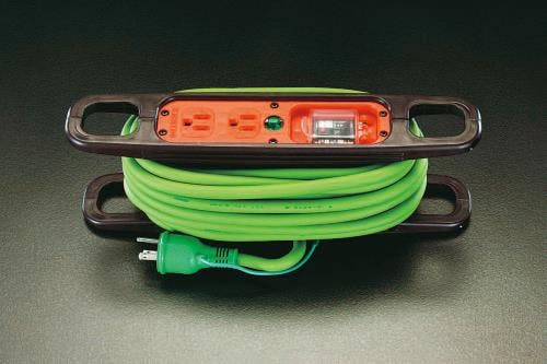 日動工業 コードリール(アース・ブレーカ付) AC125V/15Ax10m EA815GV-21 4518340877061【別送品】