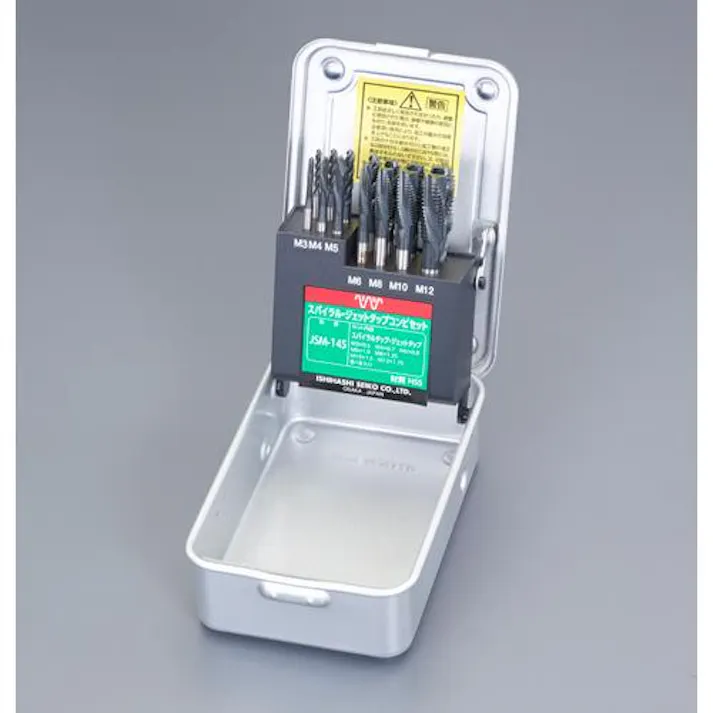 スパイラル・ジェットタップセット(HSS) M3-M12 EA829DT-1 4518340926301【別送品】