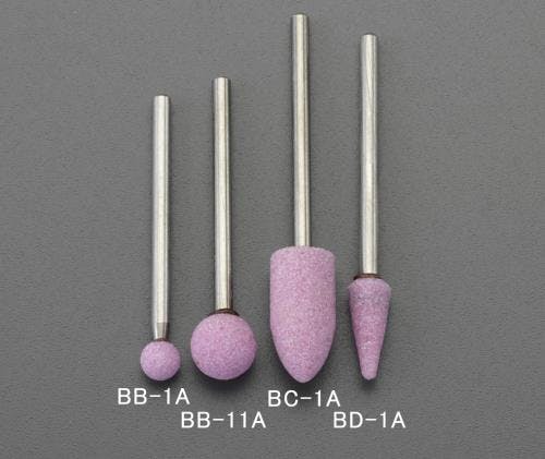 軸付砥石(丸/ピンク) φ6mm/3mm軸 EA819BB-1A 4518340936980【別送品】