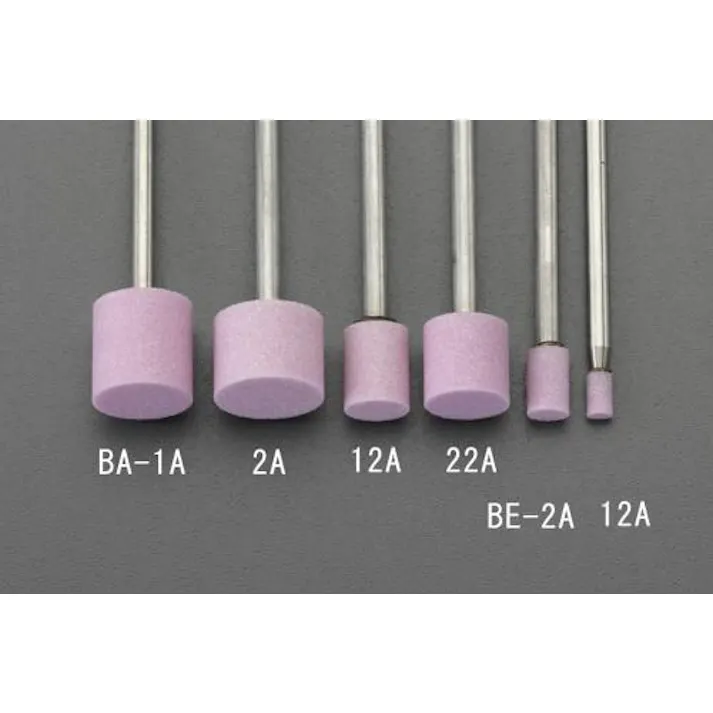 ESCO 3x5mm/3mm軸 軸付砥石(薄赤) EA819BE-12A 4518340937383(CDC)【別送品】