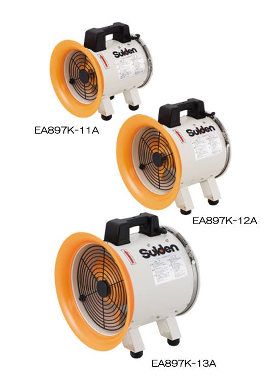 スイデン(Suiden) AC100V/550W/φ320mm ダクトファン EA897K-13A