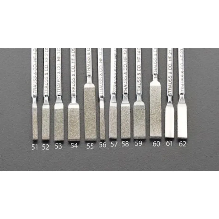 ESCO 5.2x2.3x50mm ダイヤモンド鑢(平・ショート/#200) EA826VM-59 4548745044201(CDC)【別送品】