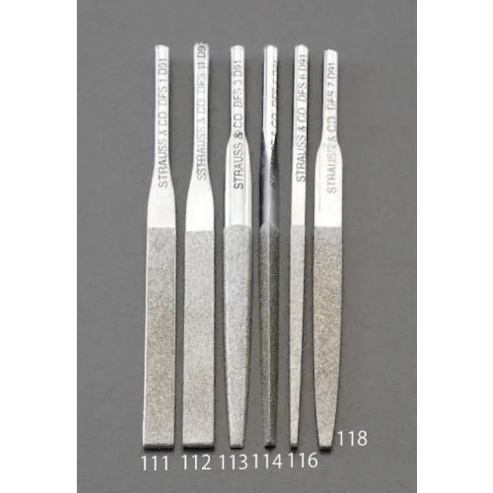 ESCO 4.8x1.4x85mm ダイヤモンド鑢(平・ショート/#200) EA826VM-111 4548745045055(CDC)【別送品】