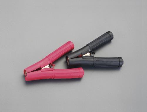 清和工業 充電用クリップ(赤・黒) 100A EA812JY-32 4548745383256【別送品】