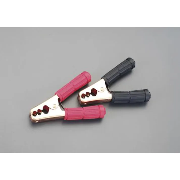 清和工業 100A 充電用クリップ(赤・黒) EA812JY-42 4548745383300(CDC)【別送品】