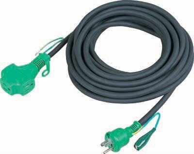日動工業 延長コード(極太) AC125V/15A/10m EA815G-10 4548745384420【別送品】