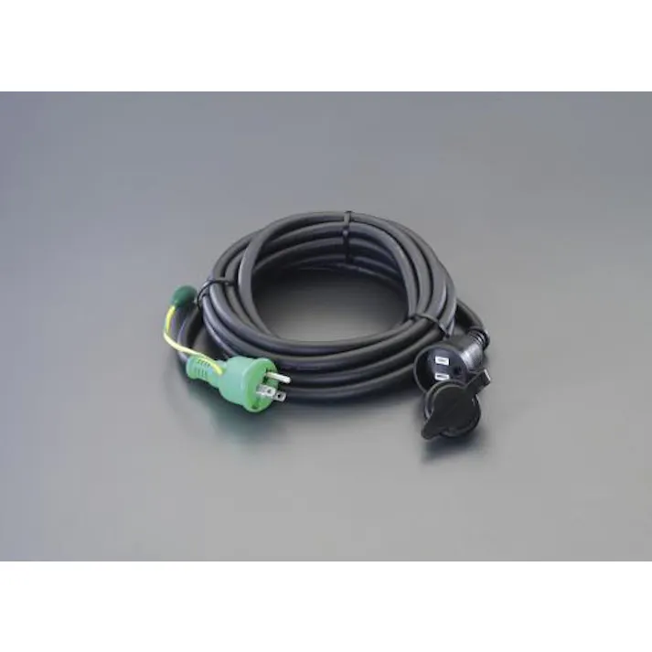 日動工業 AC125V/15A/ 5m 延長コード(アース付/防雨型) EA815GB-36 4548745384499(CDC)【別送品】