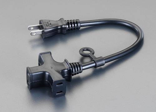 正和電工 延長コード AC125V/15A/0.3m EA815GJ-3 4548745384581【別送品】