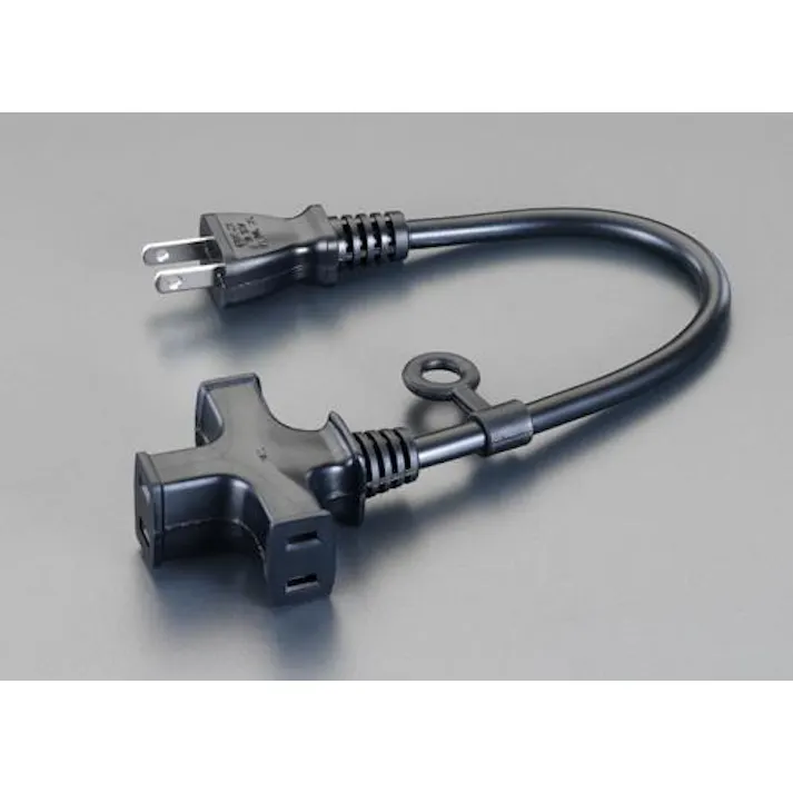 正和電工 AC125V/15A/0.3m 延長コード EA815GJ-3 4548745384581(CDC)【別送品】