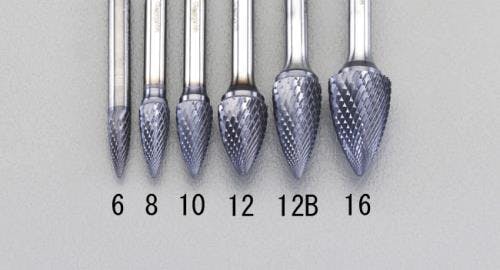 超硬バー 12x25mm/6mm軸 [Coated] EA819VF-12B 4548745387919【別送品】