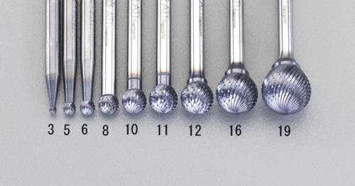 超硬バー 16x14.4mm/6mm軸[Coated] EA819VH-16 4548745388152【別送品】