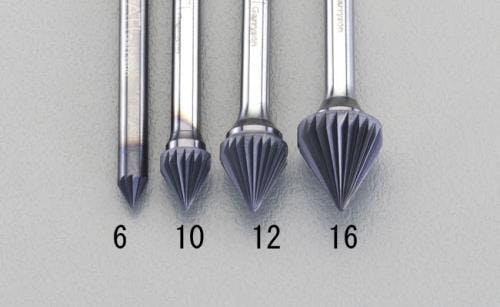 超硬バー 6x4mm/6mm軸 [Coated] EA819VS-6 4548745388657【別送品】