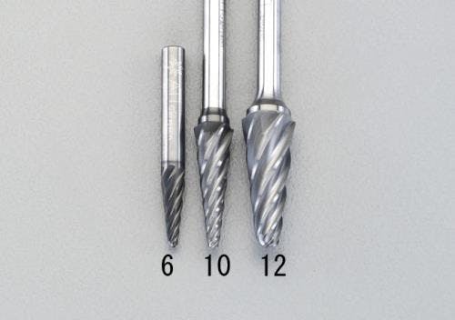 超硬バー(アルミ用) 10x19mm/6mm軸 [Coated] EA819VX-10 4548745388787【別送品】