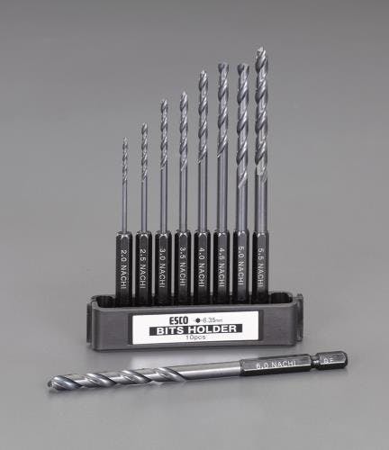 不二越(NACHI) ステンレス用六角軸ドリル(CO-HSS)9本組 2.0-6.0mm EA824NP-100 4548745441550【別送品】