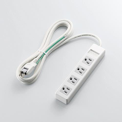 エレコム タップ(4口) AC125V/15Ax2.5m EA815GL-39F 4548745499933【別送品】