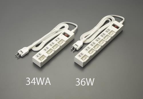 ヤザワコーポレーション タップ(4口・個別・集中SW/白) AC125V/15Ax2m EA815GM-34WA 4548745513479【別送品】