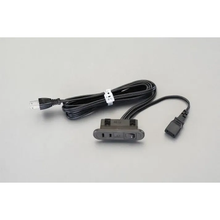 ESCO AC125V/15Ax2m コンセント(埋め込み・スイッチ付/茶) EA815HS-1 4548745571424(CDC)【別送品】