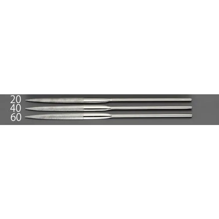 ESCO 200mm/#200 ダイヤモンドやすり(精密・半丸) EA826ND-20 4548745929324(CDC)【別送品】
