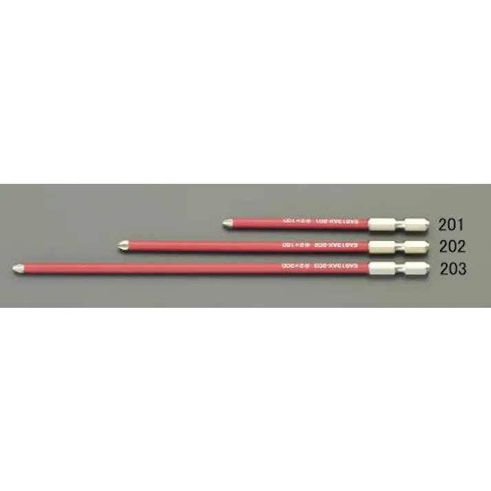 ESCOオリジナル #2x200mm 細軸ドライバービット(ショート防止カバー付) EA813AX-203 4548745933123(CDC)【別送品】