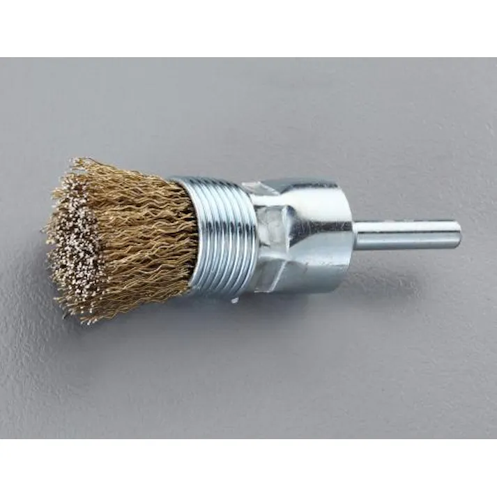ESCO 16mm/6mm軸 軸付ブラシ(エンド型/スチール製) EA819BM-111 4548745972146(CDC)【別送品】