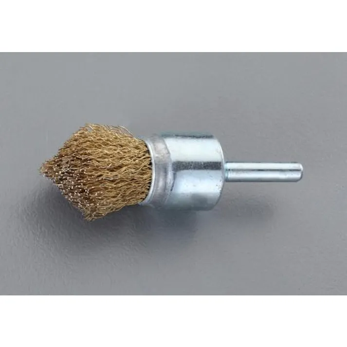 ESCO 16mm/6mm軸 軸付ブラシ(筒型/スチール製) EA819BM-122 4548745973099(CDC)【別送品】