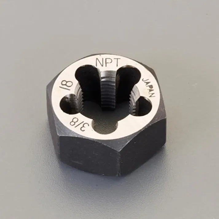 ESCO 1/4"x18 六角ダイス(NPT/SKS2) EA829MG-52 4550061008669(CDC)【別送品】