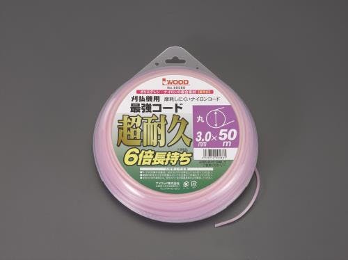 アイウッド ナイロンカッター用コード(超耐久/丸) 3.0mmx50m EA898R-56 4550061062173【別送品】