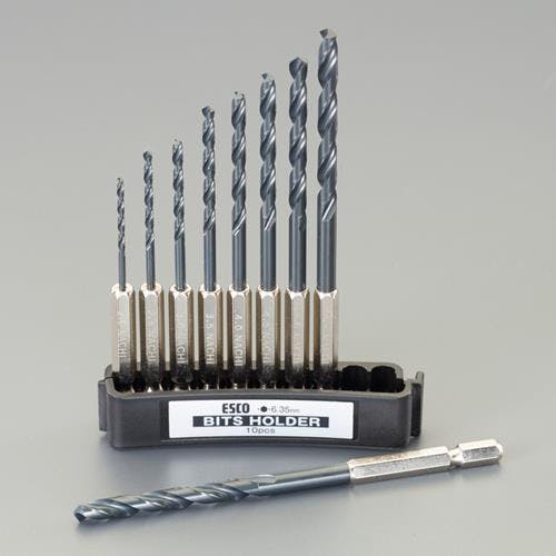 不二越(NACHI) 六角軸ドリル(HSS) 2.0-6.0mm 9本組 EA824PG 4550061114261【別送品】