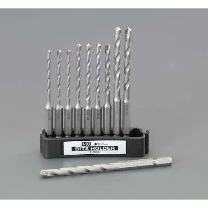 ESCO 3.0-6.5mm/10本組 マルチドリル(六角軸) EA824BS 4550061159118(CDC)【別送品】