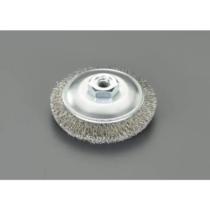 ESCO 85mm/M10 ワイヤーブラシ(ベベル型/ステンレス製 EA809YR-81 4550061160893(CDC)【別送品】
