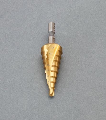 ステップドリル(1/4”六角軸・HSS) 6-18mm EA825GM-1 4550061163580【別送品】