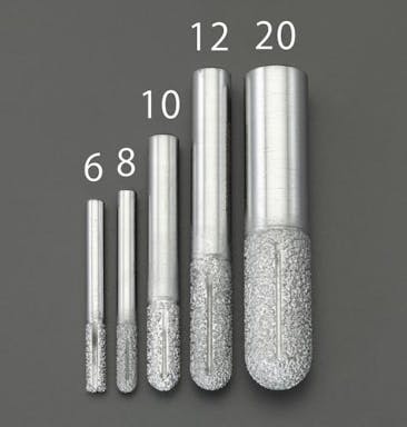 ESCO  10mm ダイヤモンドルーター(複合材用/先丸) EA827ES-10 4550061193600(CDC)【別送品】