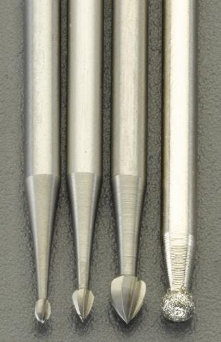 ダイヤモンドビット＆ハイスドリルセット(2.35mm軸) 4本組 EA819WM-45 4550061199640【別送品】