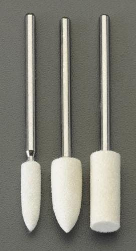 軸付きフェルトバフ(2.35mm軸) 3本組 EA819WM-121 4550061203682【別送品】