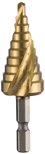 ムラテックKDS ステップドリル(1/4”六角軸・HSS) 4-22mm EA825GK-3